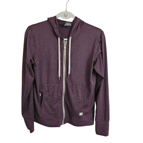 Vuori Sweaters - Vuori Halo Performance Hoodie 2.0 Womens Small Purple Full Zip Pocket Stretch